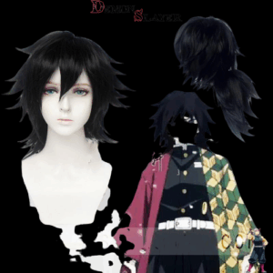 Perruque Giyu de cosplay - Demon Slayer, Pilier de l'Eau
