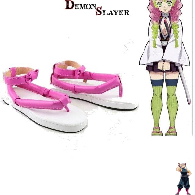 Chaussures de cosplay Demon Slayer Mitsuri, tailles 35 à 48