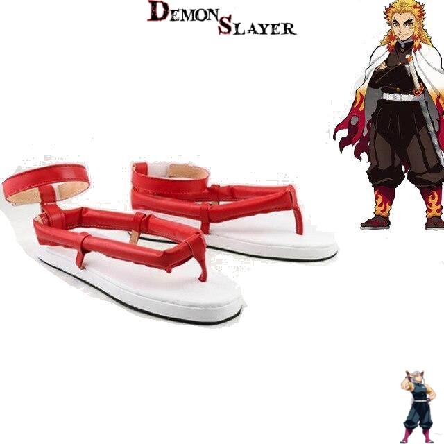 Chaussures de cosplay Rengoku Demon Slayer, tailles 35 à 48