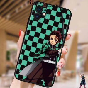 Coque iPhone Tanjiro Kamado arme à la main Demon Slayer