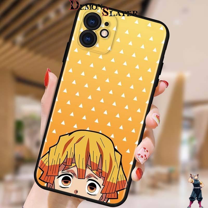Coque iPhone Demon Slayer Zenitsu au regard mignon