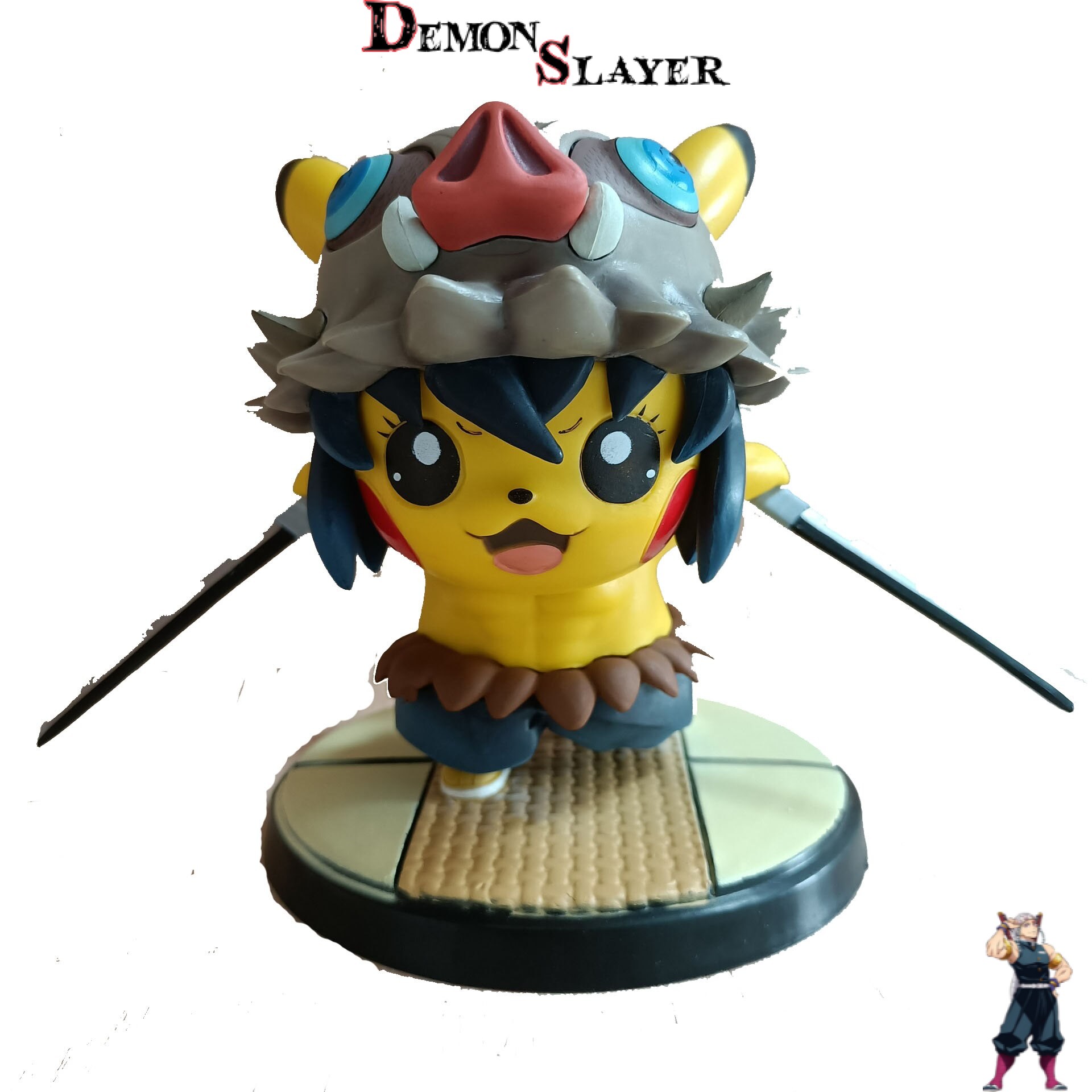 Figurine Inosuke Pikachu de Demon Slayer