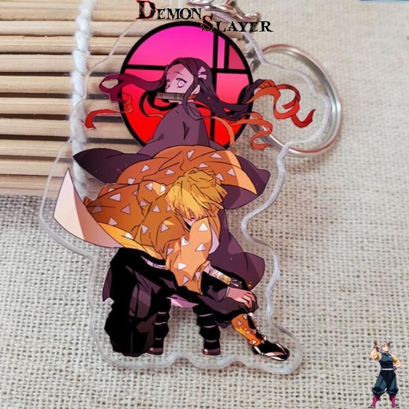 Porte-clé Demon Slayer duo Nezuko et Zenitsu