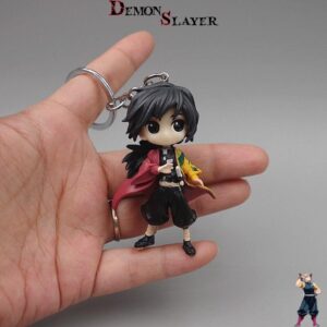 Porte-clé Giyu Tomioka Demon Slayer noir basique
