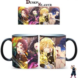 Mug Demon Slayer avec Tanjiro, Nezuko, Zenitsu et Inosuke