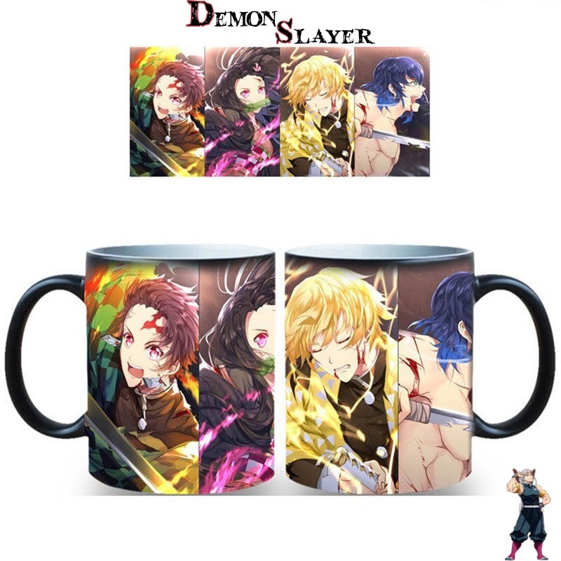 Mug Demon Slayer avec Tanjiro, Nezuko, Zenitsu et Inosuke