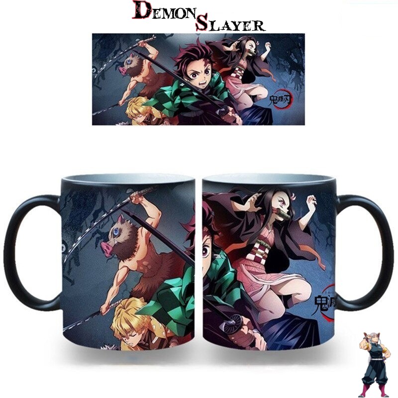 Mug Demon Slayer avec Inosuke, Tanjiro et Nezuko