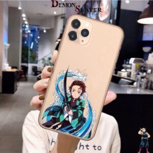 Coque iPhone Demon Slayer Tanjiro Kamado, technique de respiration