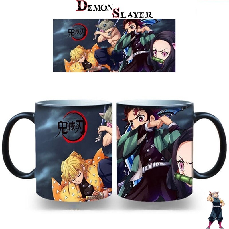 Mug Demon Slayer avec Inosuke, Zenitsu et Nezuko
