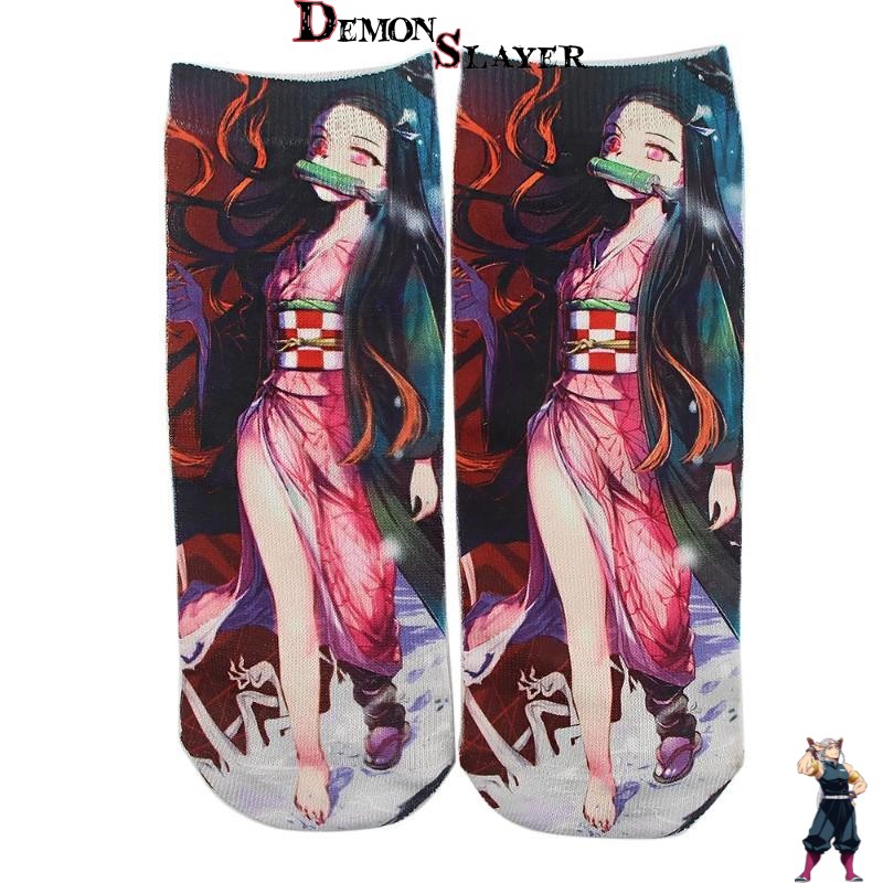 Nezuko Kamado, chaussettes Demon Slayer
