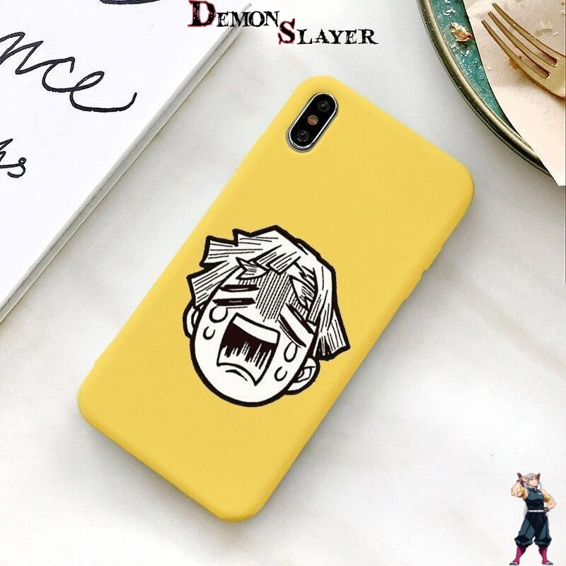 Coque Samsung Demon Slayer Zenitsu Pleurant jaune ou rose