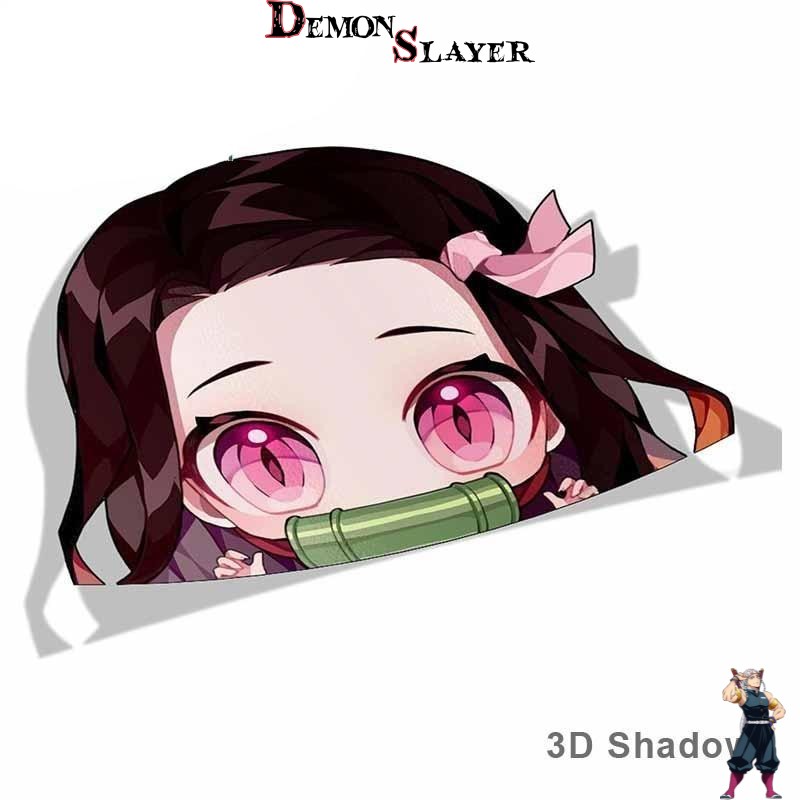 Sticker Nezuko Kamado Demon Slayer, 2D Peeker F ou 3D Shadow F – Image 2