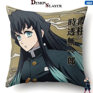 Housse de coussin Demon Slayer Muichiro Tokito, modèle Hashira