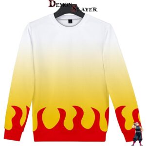 Pull Demon Slayer Kyojuro Rengoku avec tailles jusqu’à 4XL