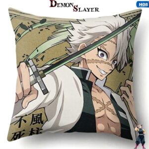 Housse de coussin Demon Slayer Sanemi Shinazugawa, modèle Hashira