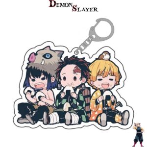 Porte-clé Demon Slayer scène de l’heure du repas