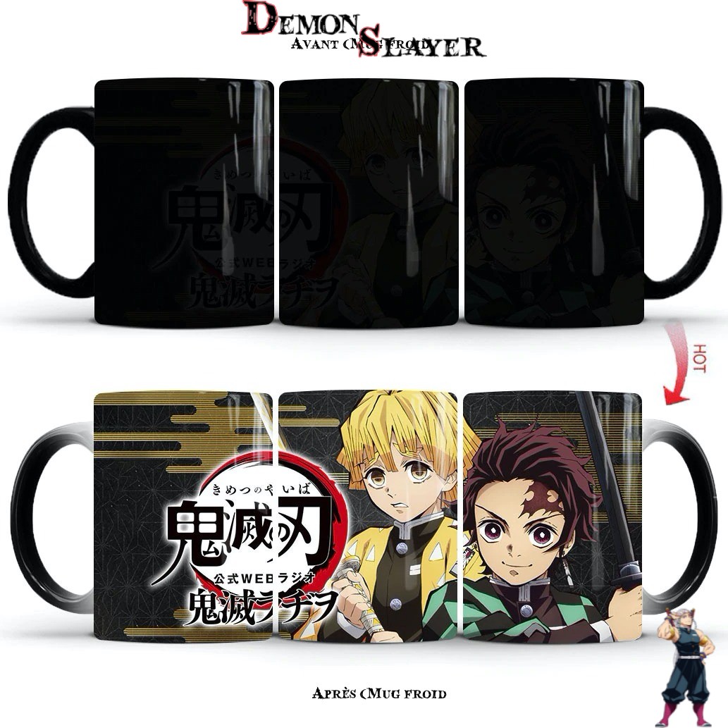 Mug Demon Slayer avec Zenitsu et Tanjiro