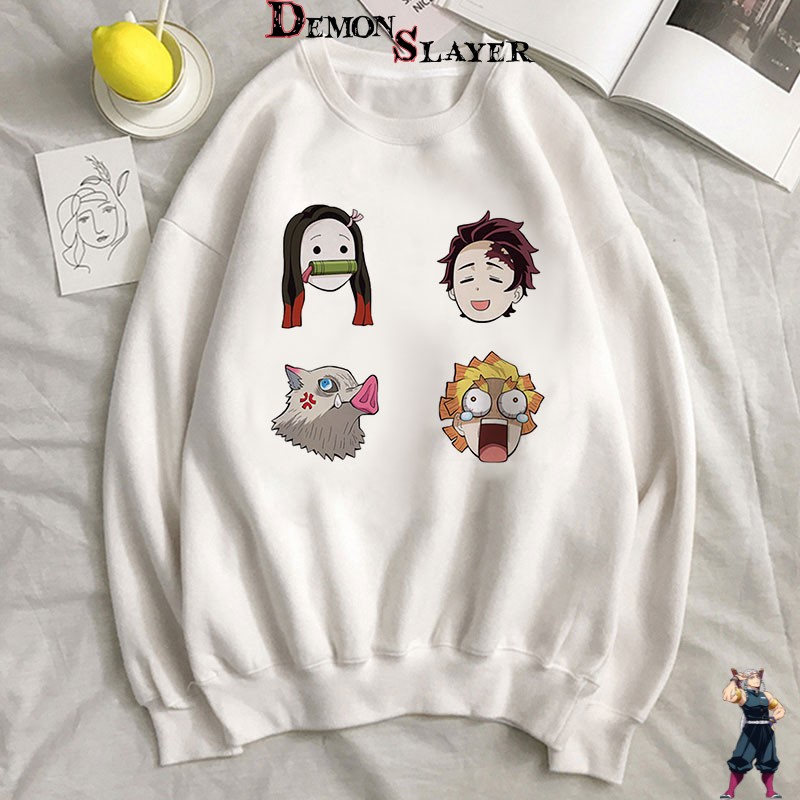 Pull Demon Slayer Tanjiro et ses amis, tailles M à XXL