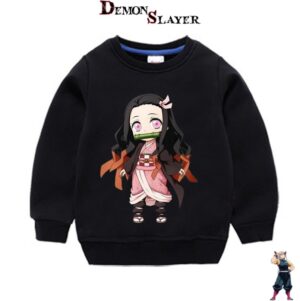 Pull enfant Demon Slayer Nezuko Bébé, tailles 90cm à 150cm