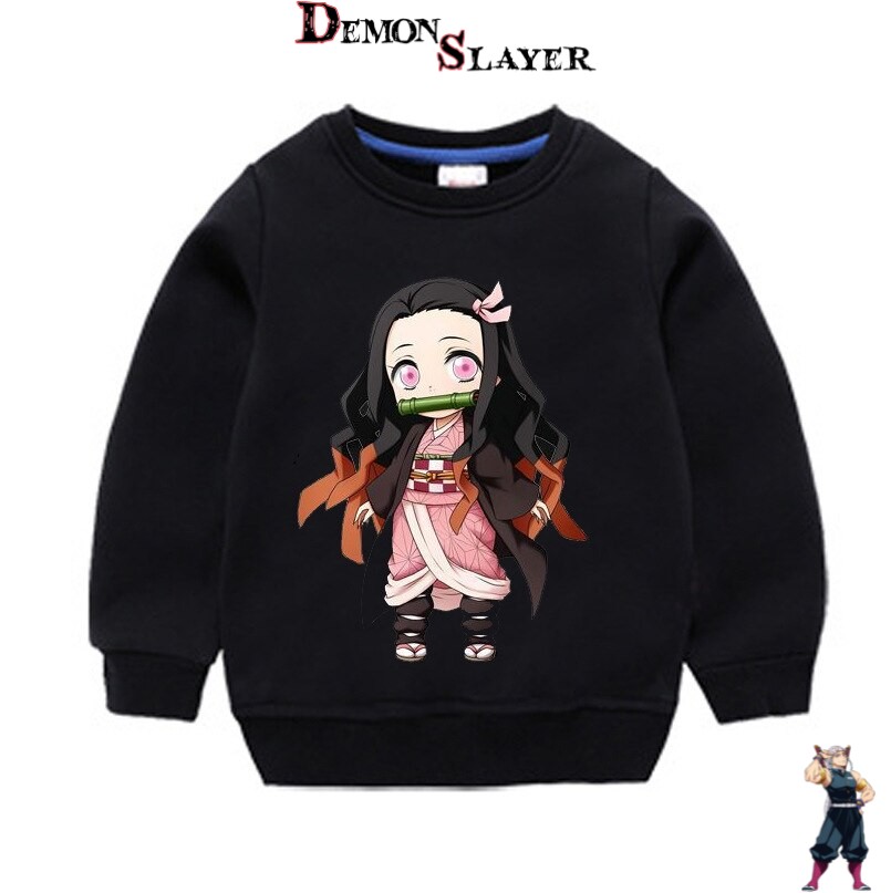 Pull enfant Demon Slayer Nezuko Bébé, tailles 90cm à 150cm