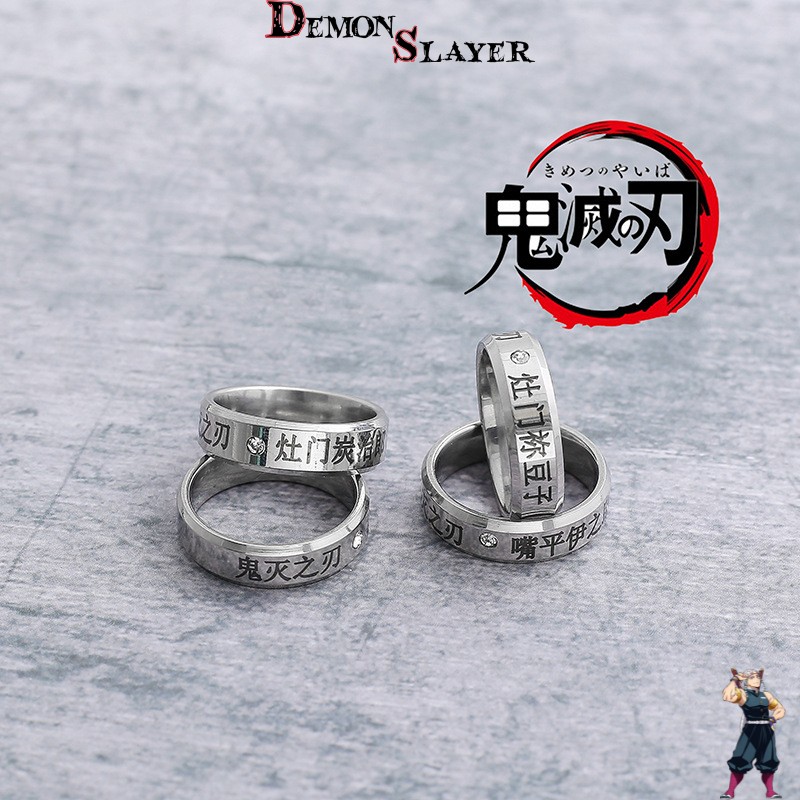 Bague fine Demon Slayer, modèle au choix – Image 2