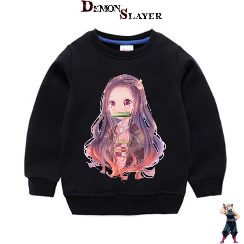 Pull enfant Nezuko et son Bambou Kawaii Demon Slayer