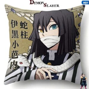 Housse de coussin Demon Slayer Hashira Obanai Iguro
