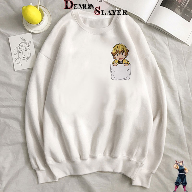 Pull Demon Slayer Zenitsu Étonné en tailles M à XXL