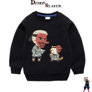 Pull bébé kawaii Demon Slayer Sakonji Urokodaki pour enfant