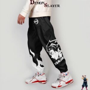 Jogging noir et blanc Tanjiro - Demon Slayer