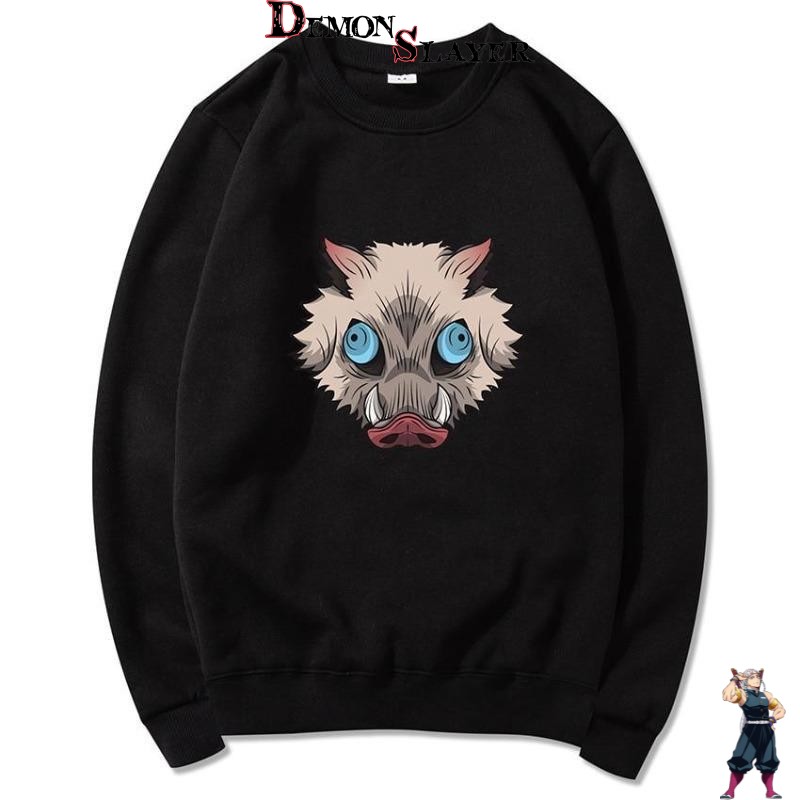 Pull Demon Slayer tête de sanglier d'Inosuke