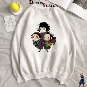 Pull Demon Slayer Tomioka à l'image de Tanjiro et Nezuko