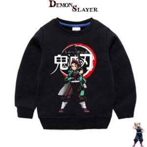 Pull enfant Demon Slayer Tanjiro Kamado, tailles 90cm à 150cm