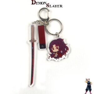 Porte-clé sabre rouge Michikatsu Tsugikuni Demon Slayer