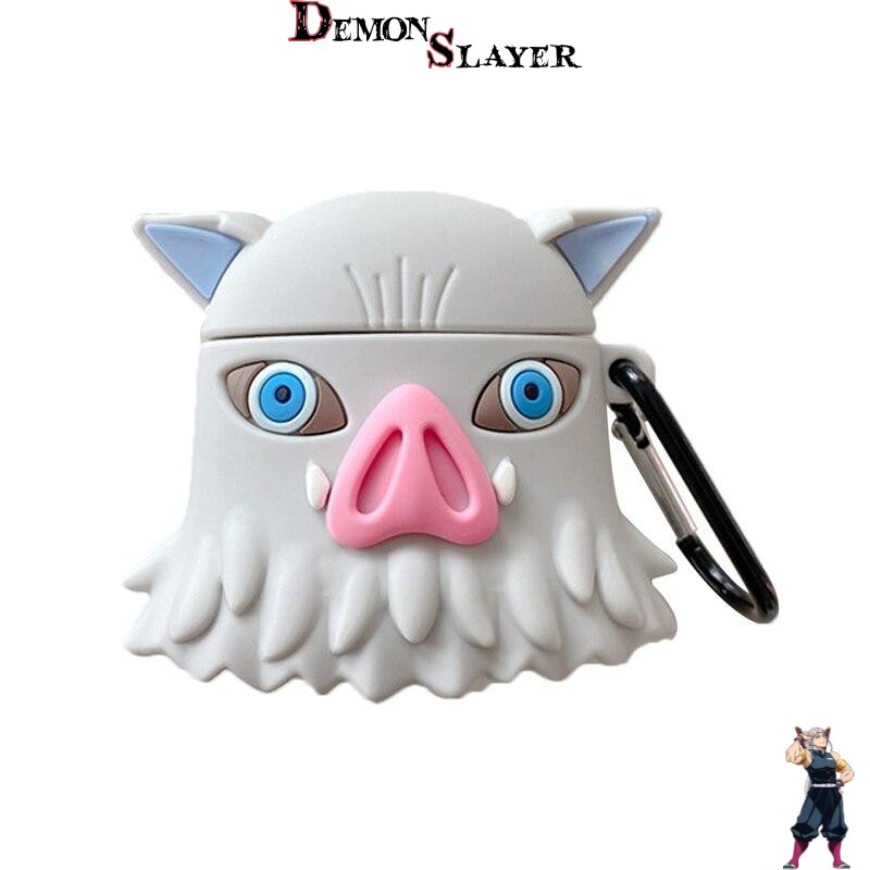 Coque AirPods Demon Slayer Inosuke Boar Head pour modèles 1&2 et Pro