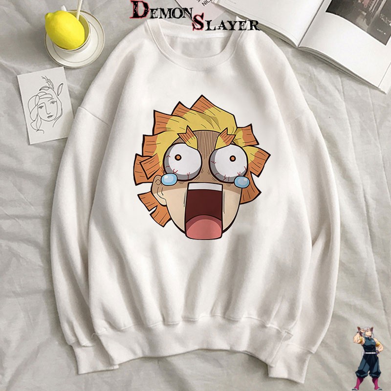 Pull Demon Slayer Zenitsu Criant en tailles M à XXL