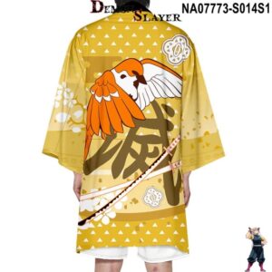 Kimono Demon Slayer Jaune - Tailles S à 4XL