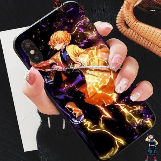 Coque iPhone Demon Slayer Zenitsu, coup de tonnerre et flash
