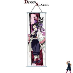 Toile murale Demon Slayer modèle 7 Shinobu Kocho souriante