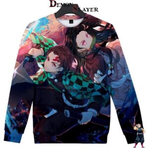 Pull Demon Slayer avec Tanjiro et Nezuko