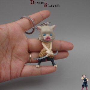 Porte-clé Inosuke avec Sabre Demon Slayer noir