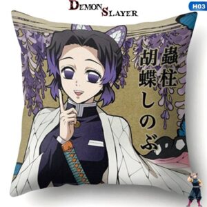 Housse de coussin Demon Slayer Shinobu Kocho, modèle Hashira