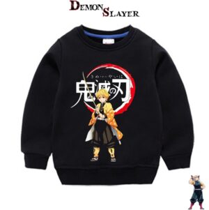 Pull enfant Demon Slayer Zenitsu Agatsuma, tailles 90cm à 150cm