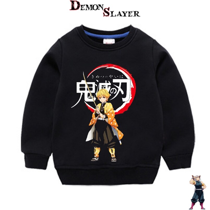 Pull enfant Demon Slayer Zenitsu Agatsuma, tailles 90cm à 150cm