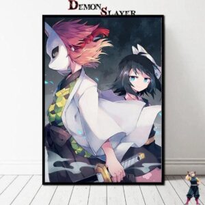 Poster Demon Slayer Sabito & Makomo, tailles au choix