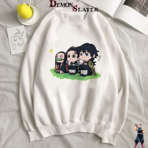 Pull Demon Slayer Bébé avec Nezuko, Tanjiro et Tomioka