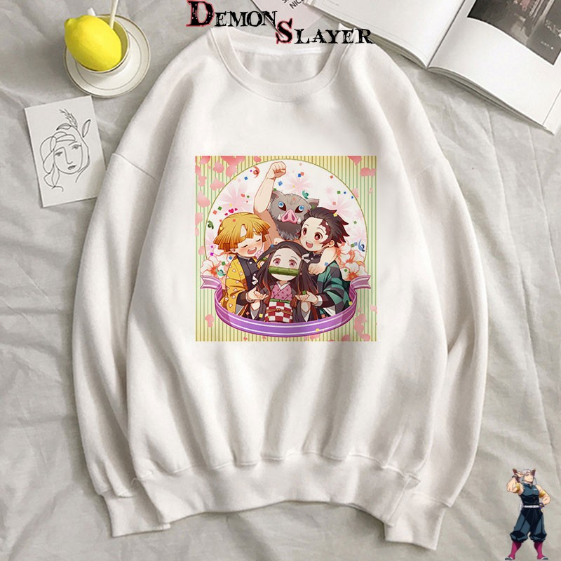 Pull Demon Slayer Inosuke Hashibira modèle Tueur de Démons Heureux