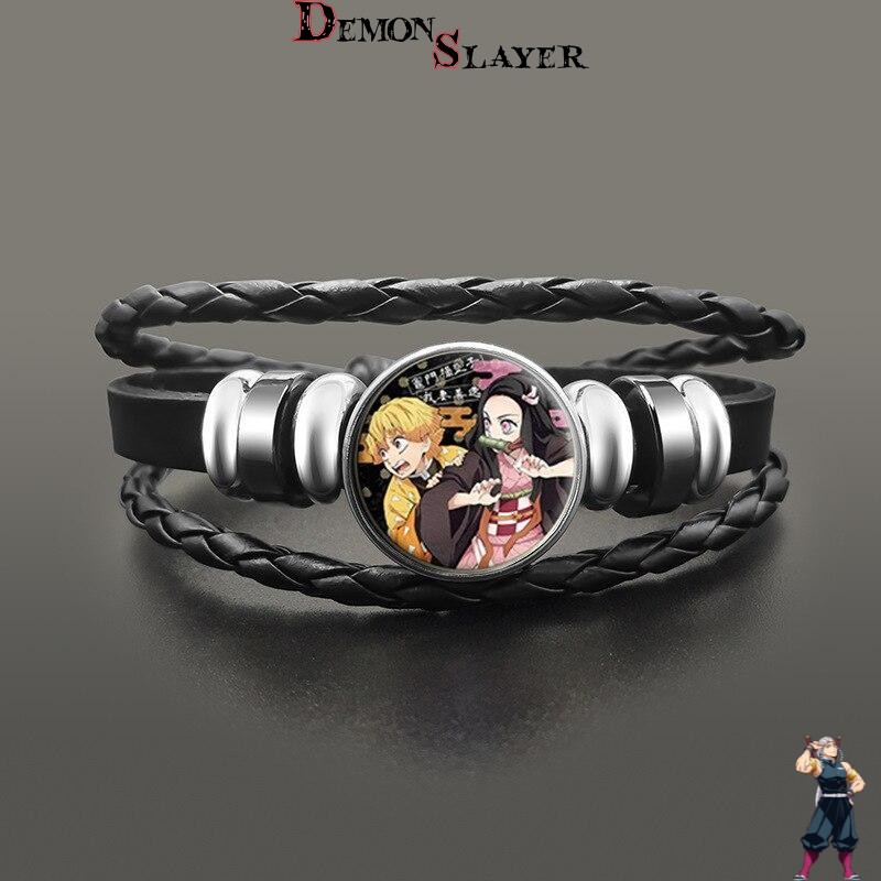 Bracelet Demon Slayer avec Zenitsu et Nezuko