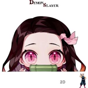 Sticker Nezuko Kamado Demon Slayer, 2D Peeker F ou 3D Shadow F