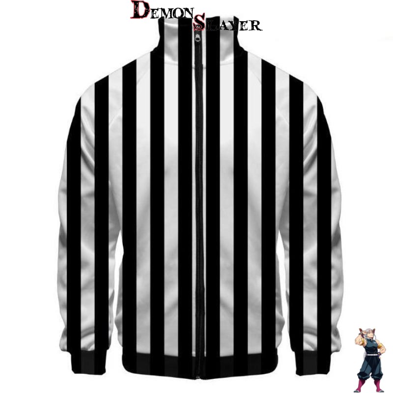 Veste Demon Slayer Obanai Iguro, tailles XXS à 4XL